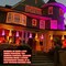 8 Pcs Hanging Witch Hat String Lights, Light Up Waterproof Halloween Decorations (Multicolor)